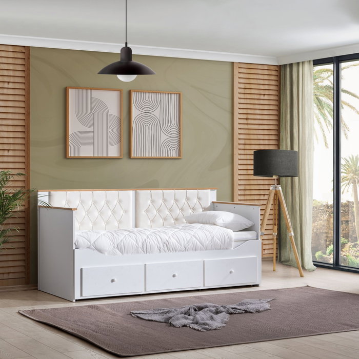 Hanah Home Alacati Cama de Día Blanca Hanah Home Alacati Cama de Día Blanca